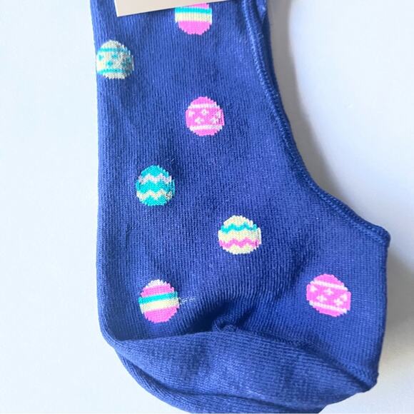 J.Crew Women's Multi-color Eggs Print Graphic Design 
No Show Ankle Socks  NWT - Picture 3 of 4
